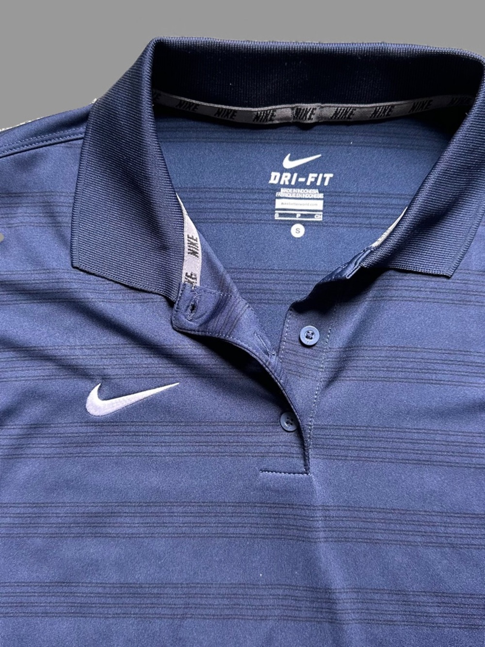 Nike Women's Navy Blue Dri-FIT Polo - Picture 3 of 7